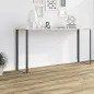 Pé Estilo Industrial em Aço Preto 800x300x40mm Rei