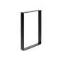 Pé Estilo Industrial em Aço Preto 350x250x40mm Rei Pé Estilo Industrial em Aço Preto 350x250x40mm Rei