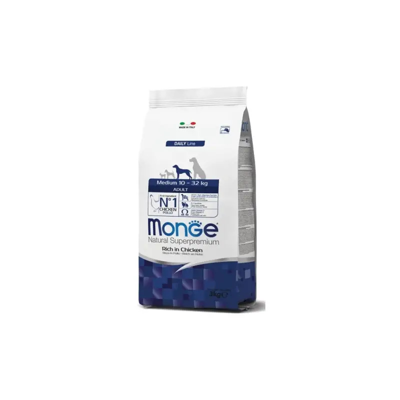 Ração Seca para Cão Adulto Médio 3Kg Monge Ração Seca para Cão Adulto Médio 3Kg Monge