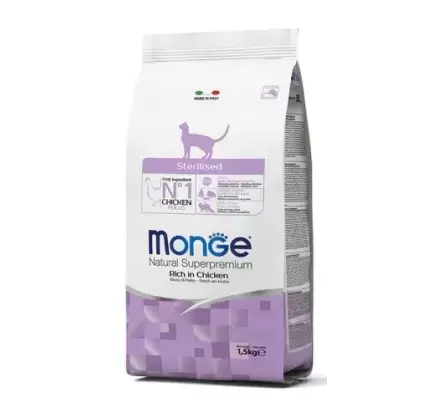 Ração Seca para Gato Esterilizado 1,5kg Monge Monge