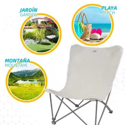 Cadeira de Praia 78x76x91,5cm Dobrável 62638 Aktive Aktive