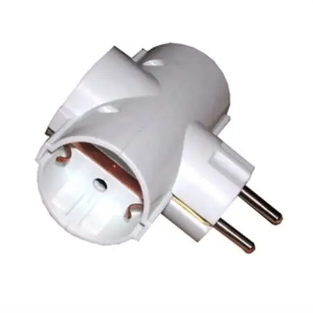 Ficha Tripla com Terra em "T" 16A 250V 6343 Cyllux Cyllux