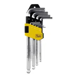 Chave Hexagonal Conjunto 9 Peças Flux Flux