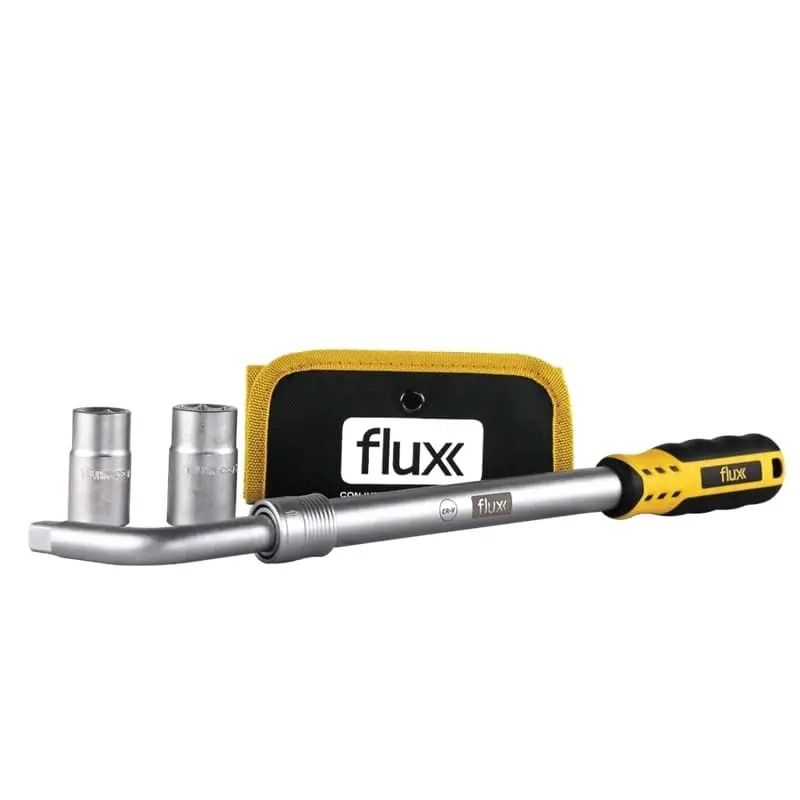 Conjunto Chave Rodas Cromo Vanadium 4 Peças Flux