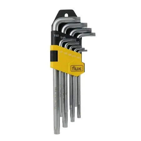 Conjunto Chaves Torx Longa 9 Peças Flux Flux