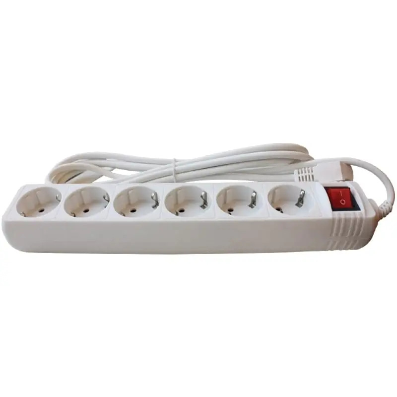 Extensão Sextupla Com Interruptor 3x1,50mm 3,00mt Flux Extensão Sextupla Com Interruptor 3x1,50mm 3,00mt Flux