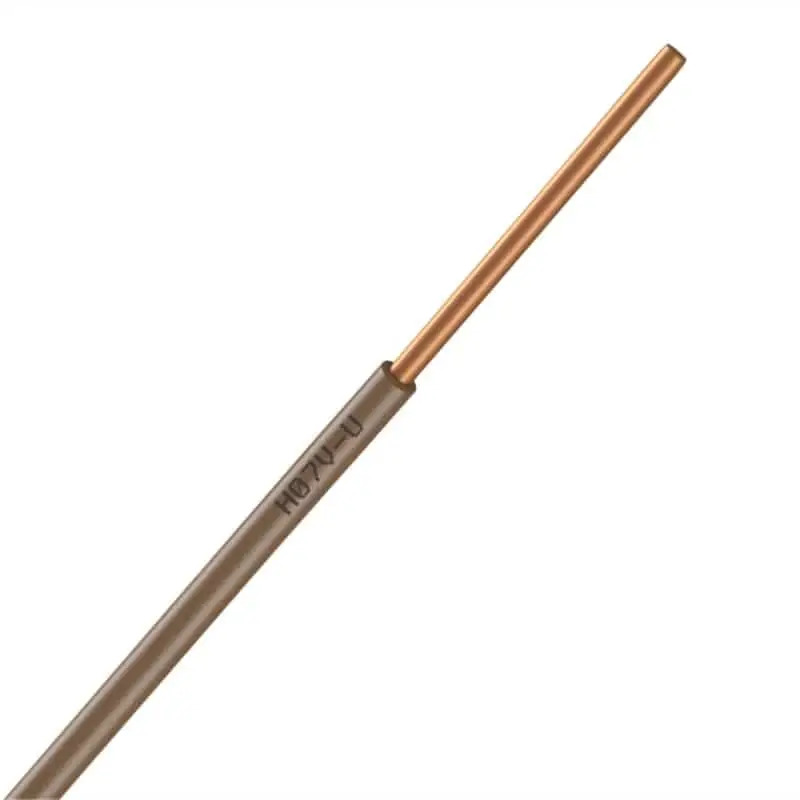 Fio U H07V 1x2,5mm Castanho 1mt Flux