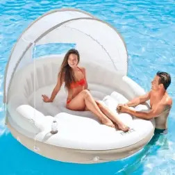 Ilha Insuflável Canopy Creme 199x150cm 58292 Intex Intex