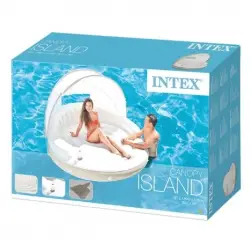 Ilha Insuflável Canopy Creme 199x150cm 58292 Intex Intex
