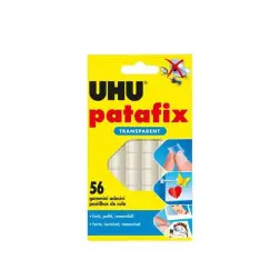 Adesivo Dupla Face Patafix Transparente Pack 56un UHU UHU