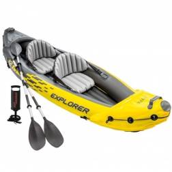 Caiaque Insuflável Explorer Aluminio K2 com 2 Remos e Bomba 68307 Intex Intex
