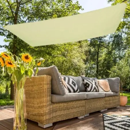 Toldo em Poliéster Rectangular 300x200cm Beje 53917 Aktive Aktive