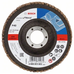 Disco de lixa em lamelas X431, Standard for Metal 2608603652 Bosch - 1230140081