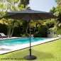 Guarda-Sol Antracite 300cm Hexagonal com Tubo em Alumínio 53873 Aktive
