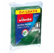 Esfregão Fibra Verde Ultra Fresh 2un+1un Vileda Vileda
