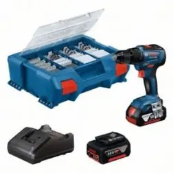 Aparafusadora sem Fios GSR 18V-55+2x4Ah+GAL 18V-40+82 Acessórios 06019H5209 Bosch Bosch