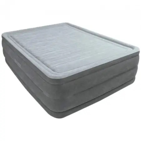 Colchão Insuflável Duplo Aire Fiber-Tech Cinza 64418 Intex Intex