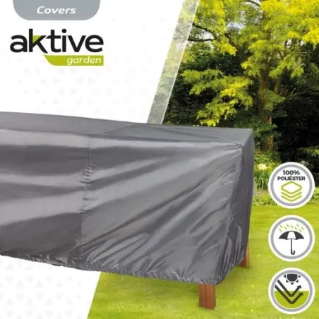 Capa para Mesa de Jardim Cinza  200x130x60cm 61501 Aktive Aktive