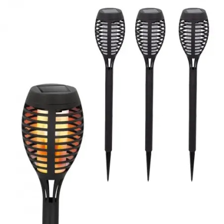 Lâmpadas Solares de Jardin Led Pack 4un 61542 Aktive Aktive