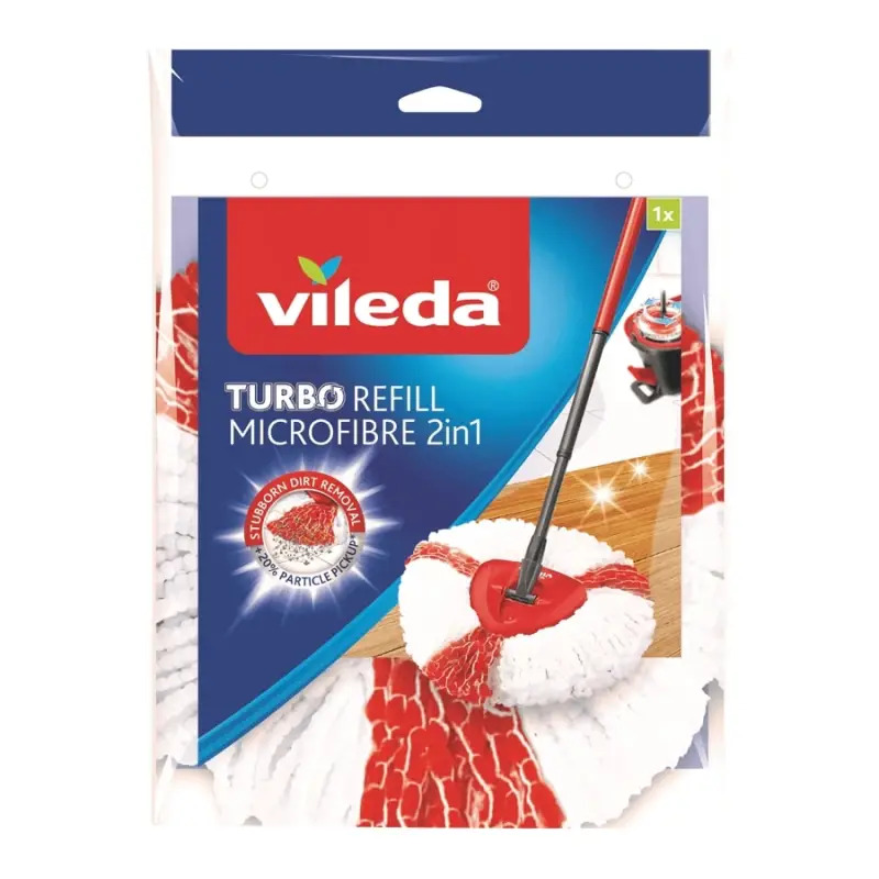 Recarga Turbo Microfibras 2 em 1 para Esfregona Vileda Recarga Turbo Microfibras 2 em 1 para Esfregona Vileda
