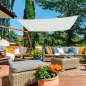 Toldo Rectangular em Poliéster Branco UV50 300x400cm 61020 Aktive Toldo Rectangular em Poliéster Branco UV50 300x400cm 61020 Aktive