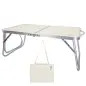 Mesa de Campismo Dobrável Branca 60x40x26cm 52812 Aktive Mesa de Campismo Dobrável Branca 60x40x26cm 52812 Aktive