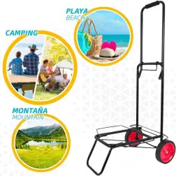 Carro Multiusos Dobrável Suporta 50kg 62132 Aktive Aktive