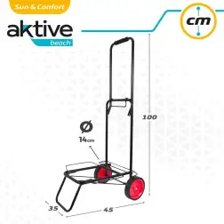 Carro Multiusos Dobrável Suporta 50kg 62132 Aktive Aktive