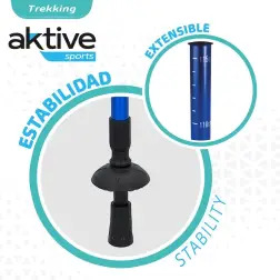 Bastões de Caminhada Azuis Pack 2un 52820 Aktive Aktive
