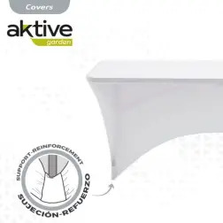 Capa para Mesa de Jardim Cinza em Poliéster 200x130x60cm 61547 Aktive Aktive