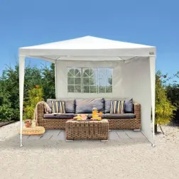 Toldo em Poliéster 270x270x255cm com 2 Laterais 61049 Aktive Aktive