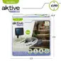 Tiras Led Solares Autoadesivas 4mt para Jardim 61543 Aktive Tiras Led Solares Autoadesivas 4mt para Jardim 61543 Aktive