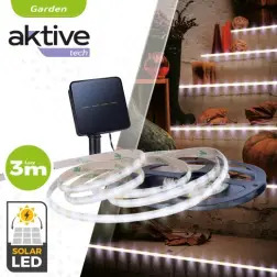 Tiras Led Solares Autoadesivas 4mt para Jardim 61543 Aktive Aktive