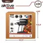 Barbecue Metálico Redondo com 2 Rodas 42x76,5cm 52802 Aktive Barbecue Metálico Redondo com 2 Rodas 42x76,5cm 52802 Aktive