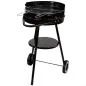 Barbecue Metálico Redondo com 2 Rodas 42x76,5cm 52802 Aktive Barbecue Metálico Redondo com 2 Rodas 42x76,5cm 52802 Aktive