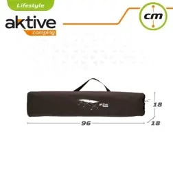 Cama de Campismo Dobrável para 1 Pessoa 190x64x42cm 52991 Aktive Aktive