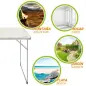 Mesa de Campismo Dobrável 80x60x70cm 52867 Aktive
