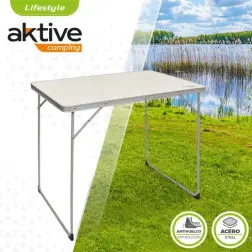 Mesa de Campismo Dobrável 80x60x70cm 52867 Aktive Aktive