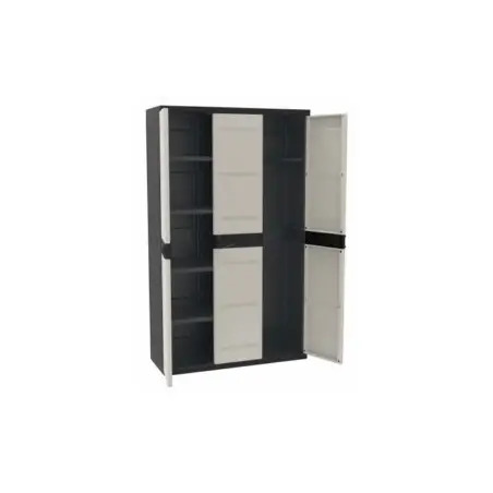 Armário Plástico Titanium Negro 105cm 9201 Plastiken Plastiken