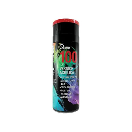 Tinta Spray Acrílica Preto Brilhante 400ml 9005 VMD VMD