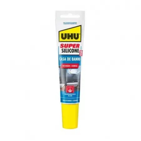 Super Silicone Transparente Casa de Banho 150ml UHU UHU