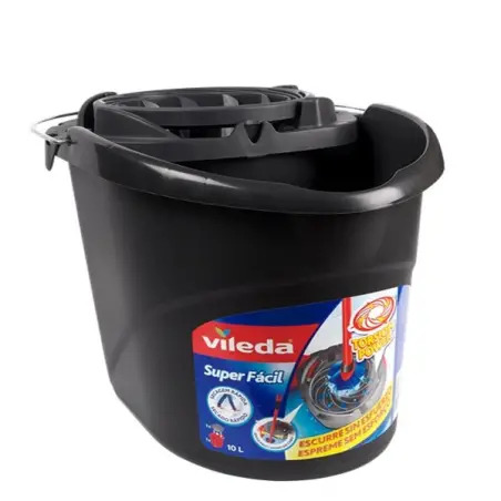 Balde 10lt com Espremedor Super Fácil Cinzento 168736 Vileda Vileda