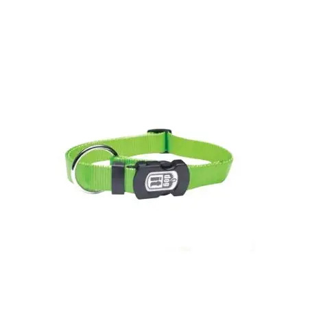 Coleira de Nylon Ajustável Lisa para Cão 19,1mmx40-55cm Valpec Verde Valpec