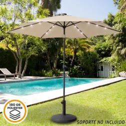 Guarda-Sol 300cm com Estrutura em Alumínio e Luzes Led 61058 Aktive Aktive