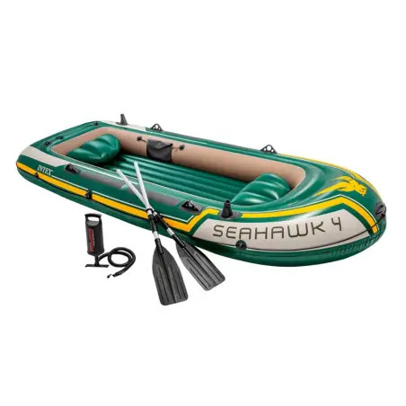 Barco Insuflável com Remos Seahawk 4 351x145x48cm 68351 Intex Intex