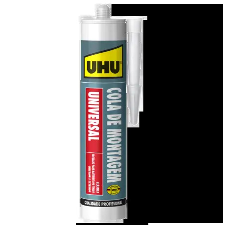 Silicone Branco Pro Cola de Montagem 350gr UHU UHU