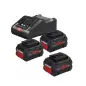 Power Set 3xPC 18V 8,0Ah+GAL 18V-160 0615990N2F Bosch