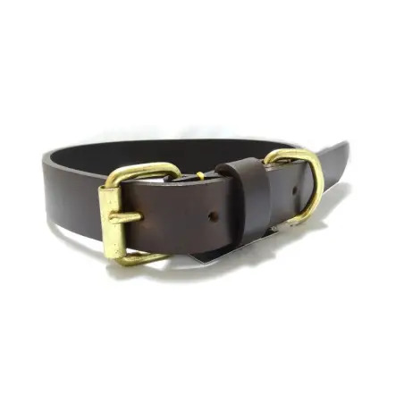 Coleira de Couro Elite Castanho para Cães 20/45 D6043 Mei-Go Mei-Go