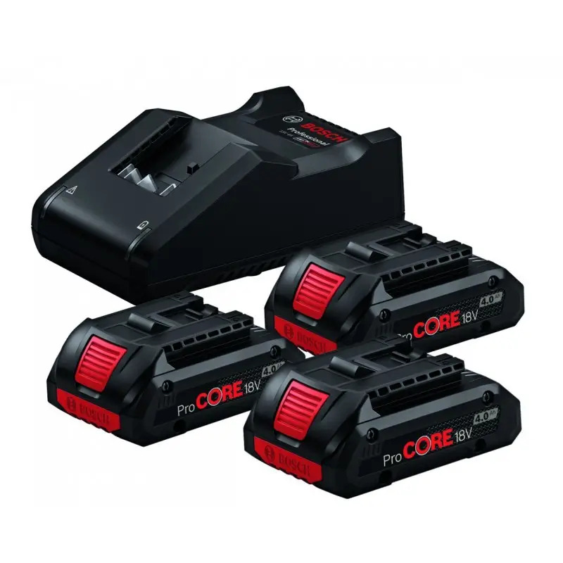 - Power Set 3x PC 18V 4.0Ah+GAL1880CV Professional 0615990N2G Bosch