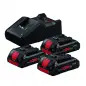 - Power Set 3x PC 18V 4.0Ah+GAL1880CV Professional 0615990N2G Bosch